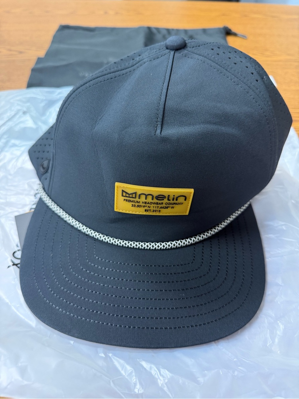 NWT Melin Coranado Men’s Hat Black Size XL